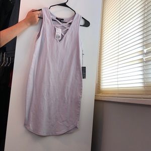 Short light grey dress
